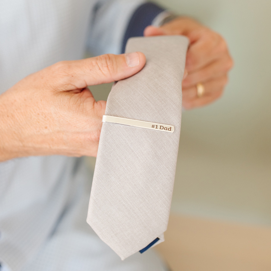 Father's Day Tie Clip - Silver - LDP-TCL0539-FD