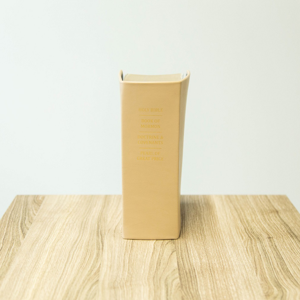 Hand-Bound Genuine Leather Quad - Beige - LDP-HB-RQ-BGE