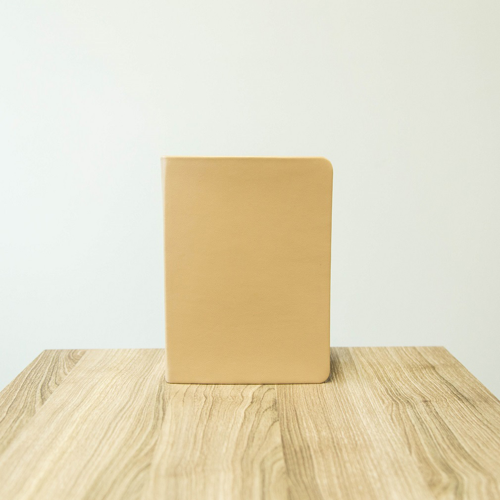 Hand-Bound Genuine Leather Quad - Beige - LDP-HB-RQ-BGE