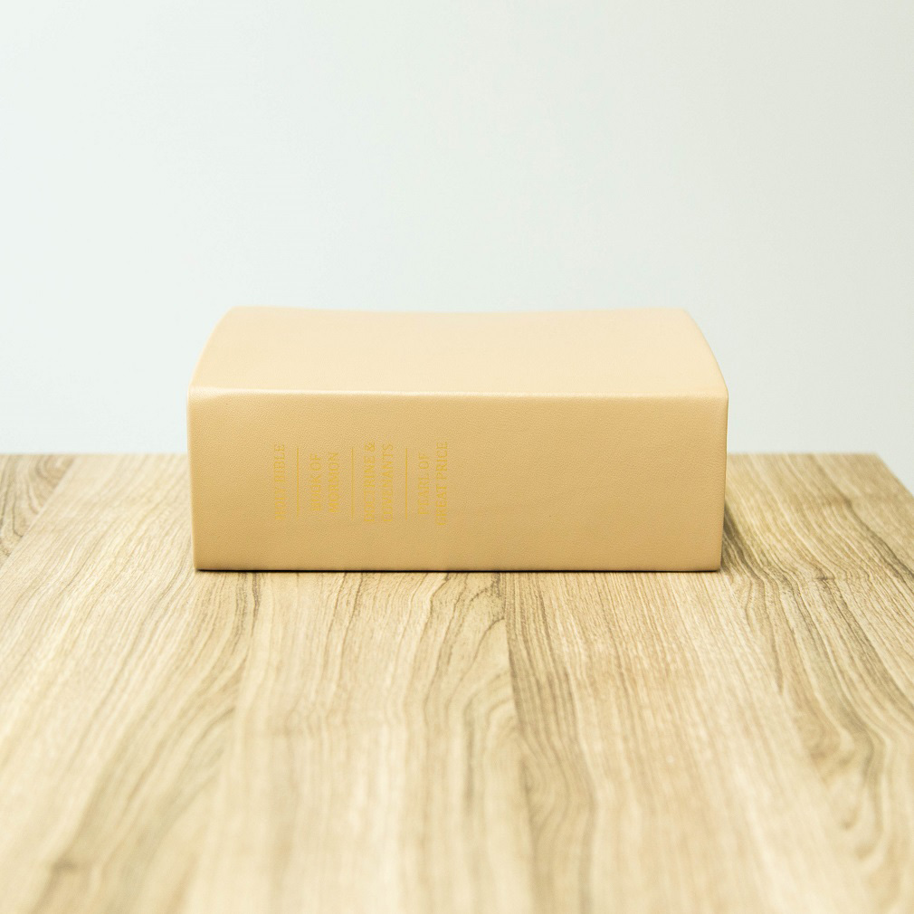 Pre-Made Hand-Bound Genuine Leather Quad - Beige - LDP-HB-RQ-BGE-PM