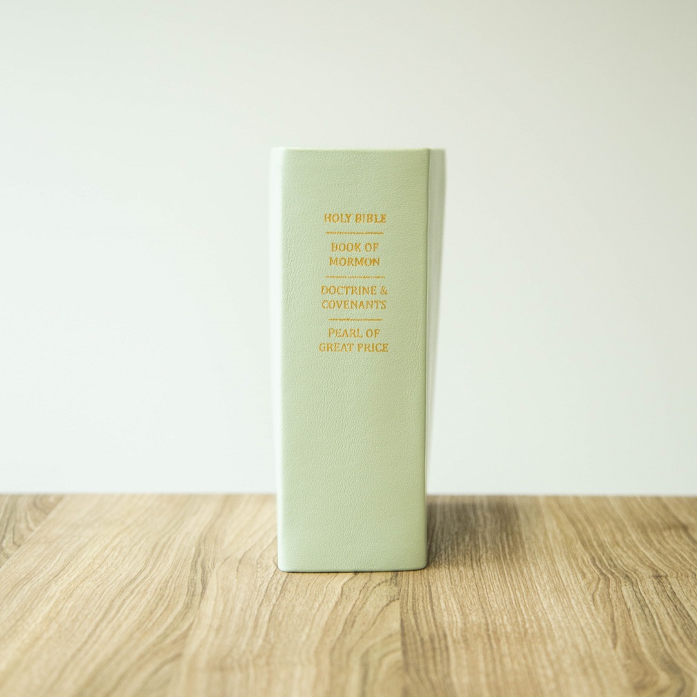 Hand-Bound Genuine Leather Quad - Mint Green - LDP-HB-RQ-MNT
