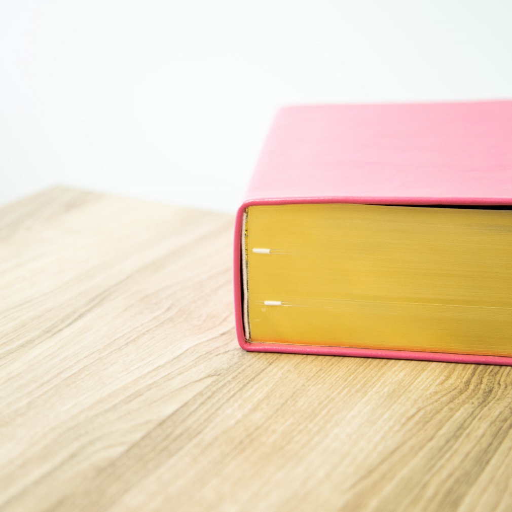 Pre-Made Hand-Bound Genuine Leather Quad - Pink - LDP-HB-RQ-PNK-PM