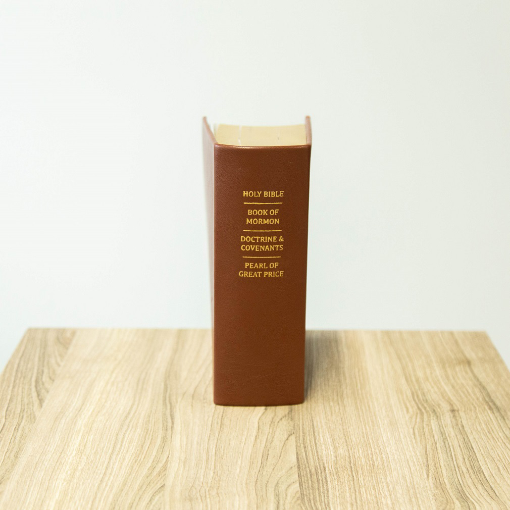 Hand-Bound Genuine Leather Quad - Rustic Brown - LDP-HB-RQ-RBR