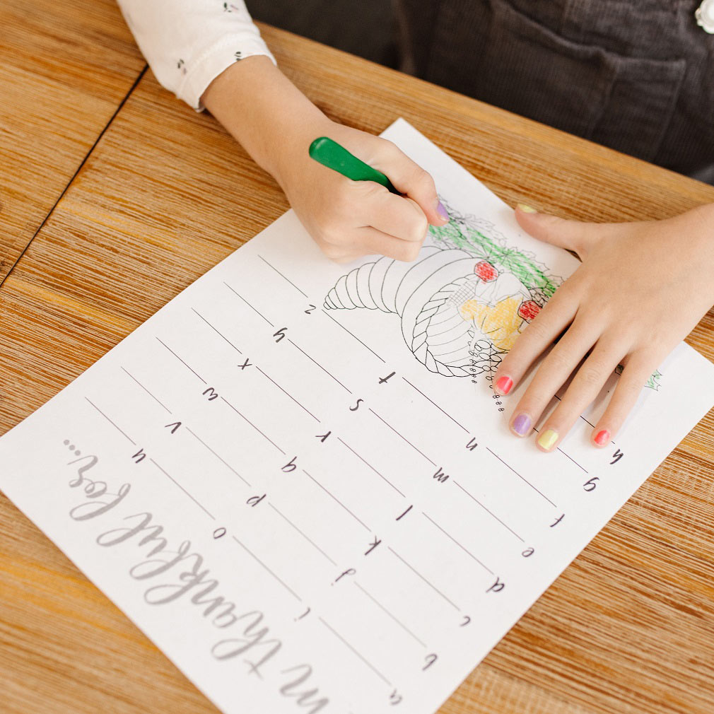 I'm Thankful For Gratitude Worksheet - Digital Download - LDPD-LDPD-COLOR-THNKS19