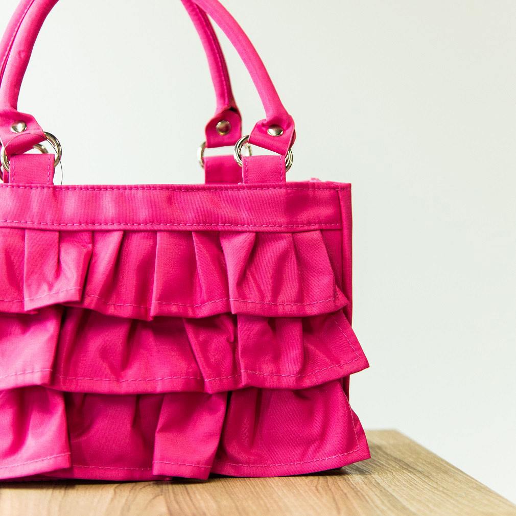 Pink Ruffle Scripture Case - BM-ANGELA