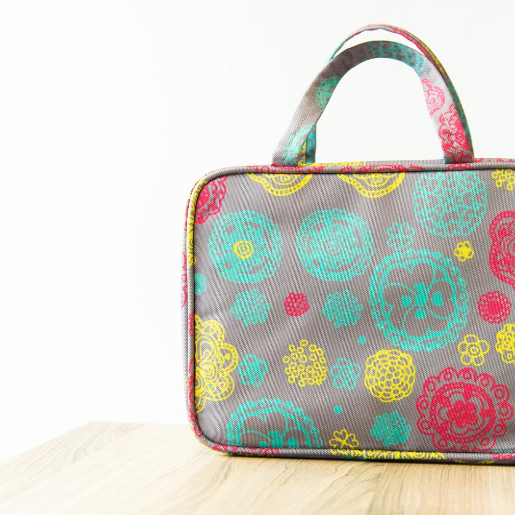 Gray Floral Print Case - BM-ANNEKA