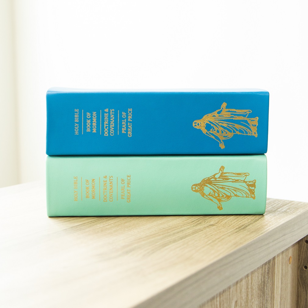 Large Hand-Bound Genuine Leather Quad - Aqua Blue - LDP-HB-LQ-ABL