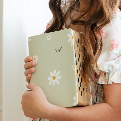 Hand-Bound Genuine Leather Quad - Daisy Dreams (6 Colors) - LDP-HB-PRQ-DD