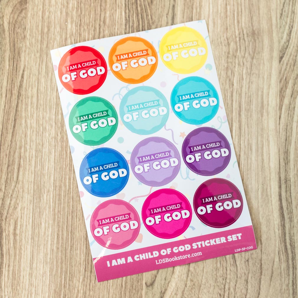 I Am a Child of God Sticker Pack - LDP-SP-COG