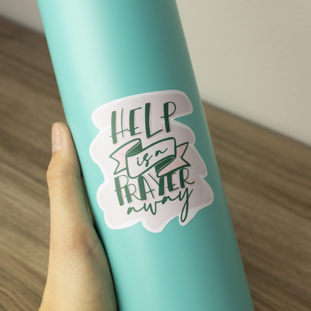 Help is a Prayer Away Vinyl Sticker - LDP-VS-HPA