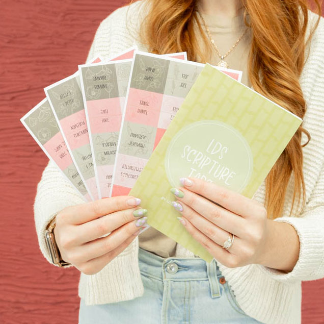 Book of Mormon Scripture Tabs - Floral - LDP-TAB-BOM-FL