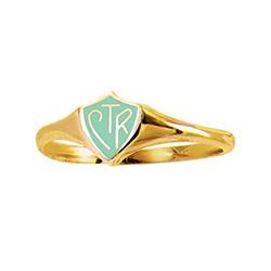 Mint &amp; Gold CTR Ring - Classic