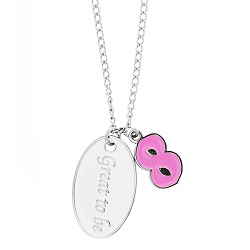Pink It's Great To Be Eight Necklace