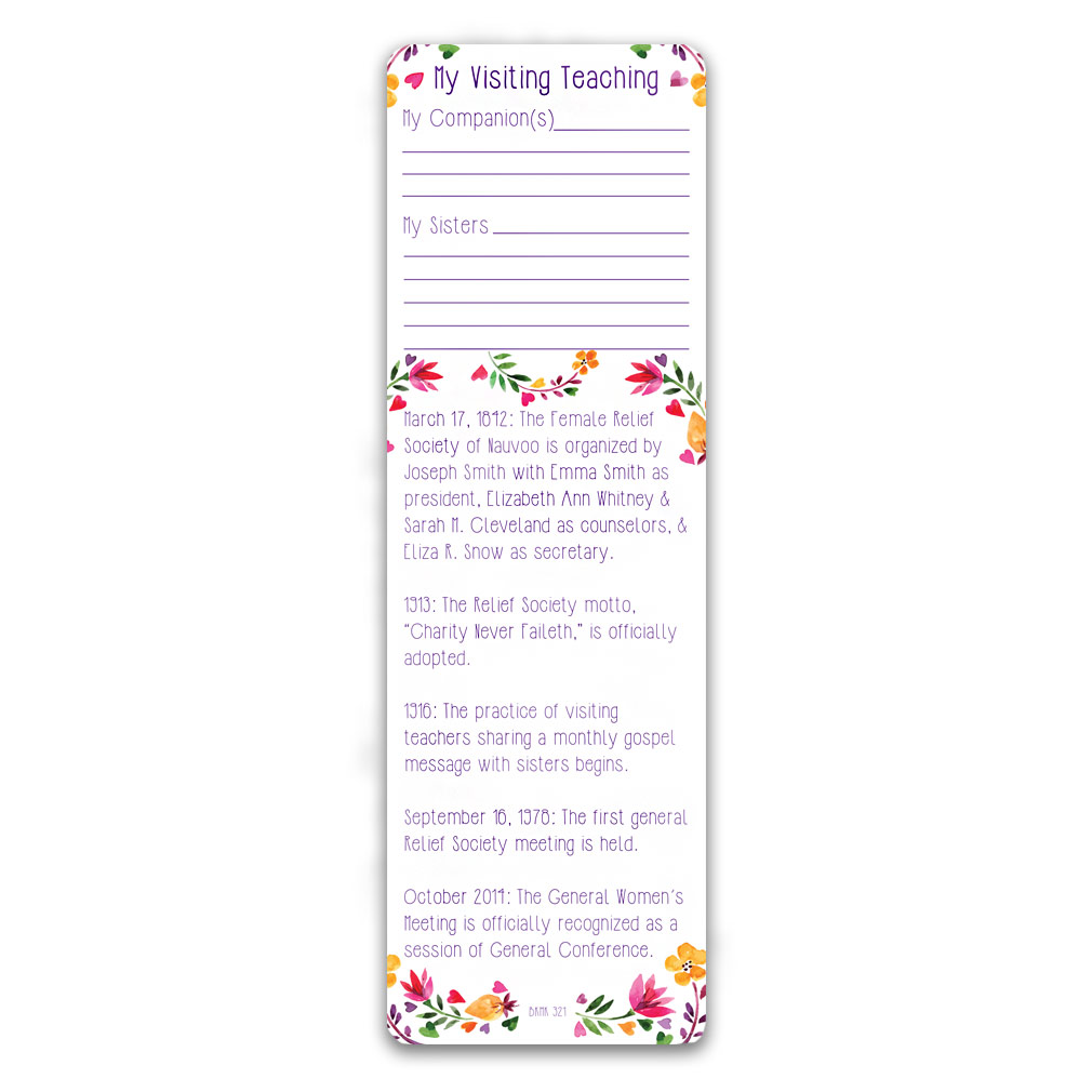 Relief Society Bookmark - LDP-BKMK321