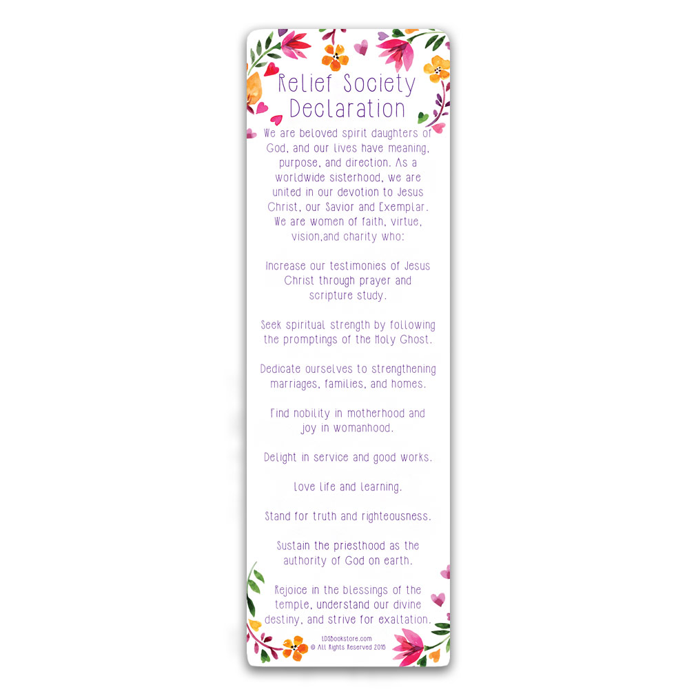 Relief Society Bookmark - LDP-BKMK321