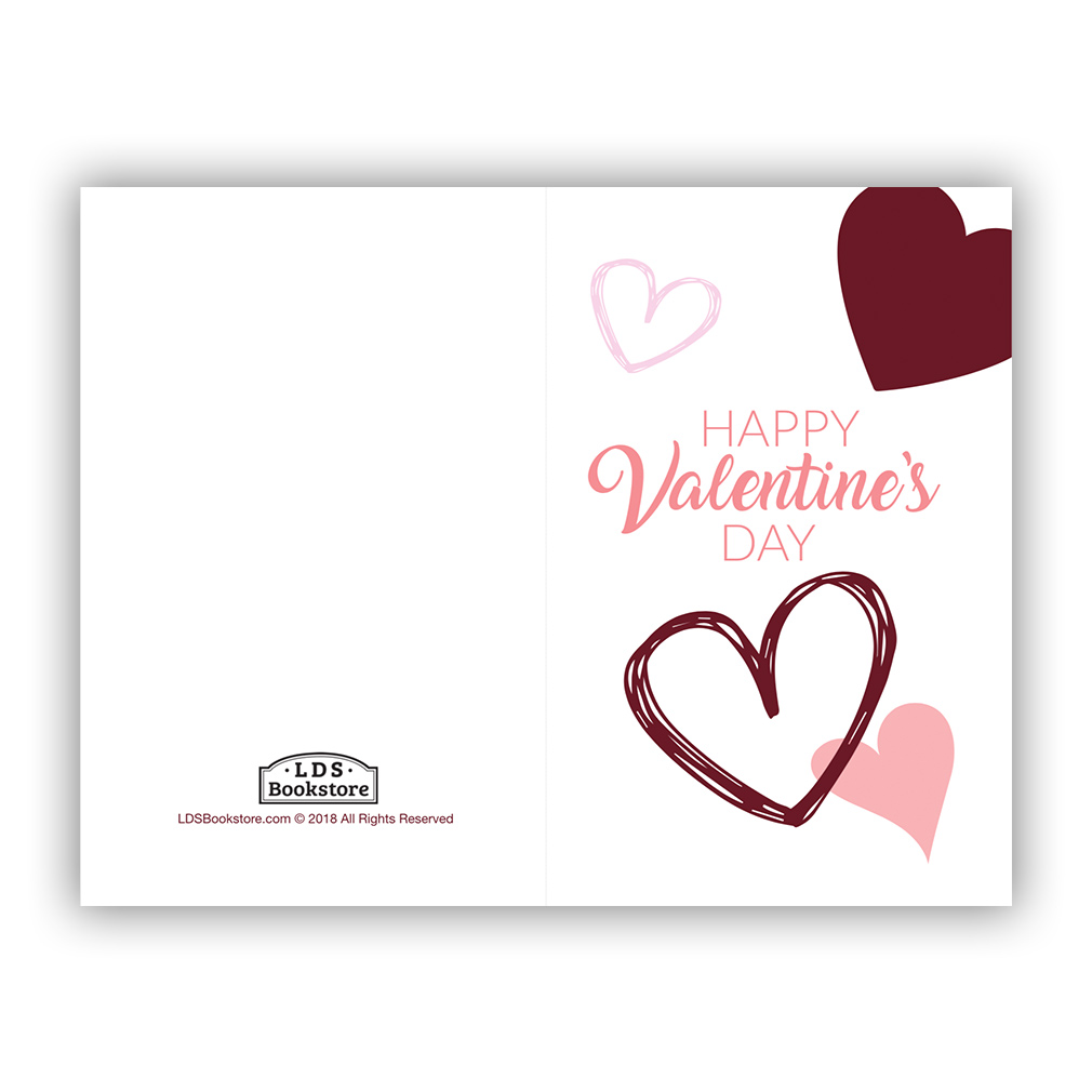 Scattered Hearts Valentine's Day Card - Digital Download - LDPD-PBL246