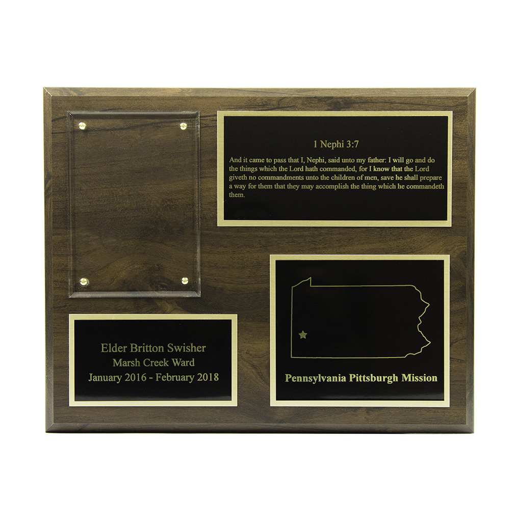 Missionary Plaque REPLACEMENT PLATES - LDP-REPLACEMENTPLATE