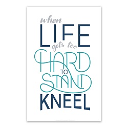 Navy When Life Gets Too Hard to Stand Poster - Digital Download