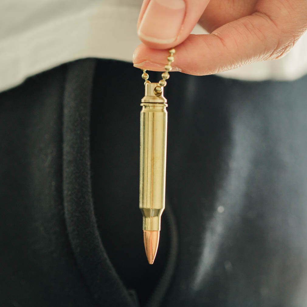 223 Bullet Oil Vial Keychain - GTD-223VIAL