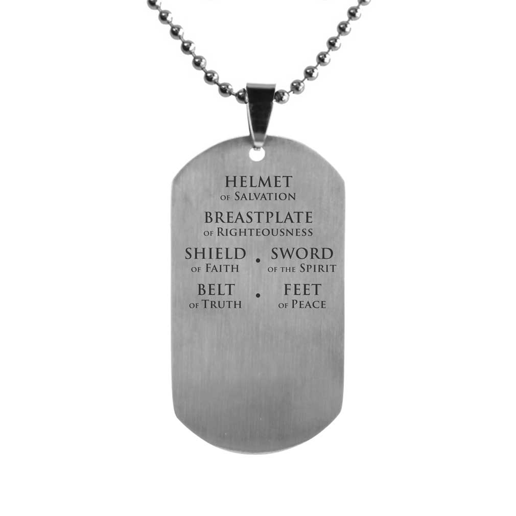 Whole Armor of God Dog Tag - LDP-DTG15191-SLV