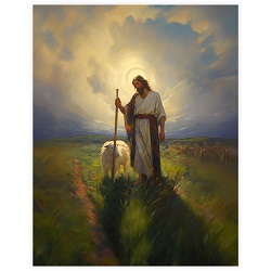 Thy Staff Be My Stay - Framed/Unframed Wall Art