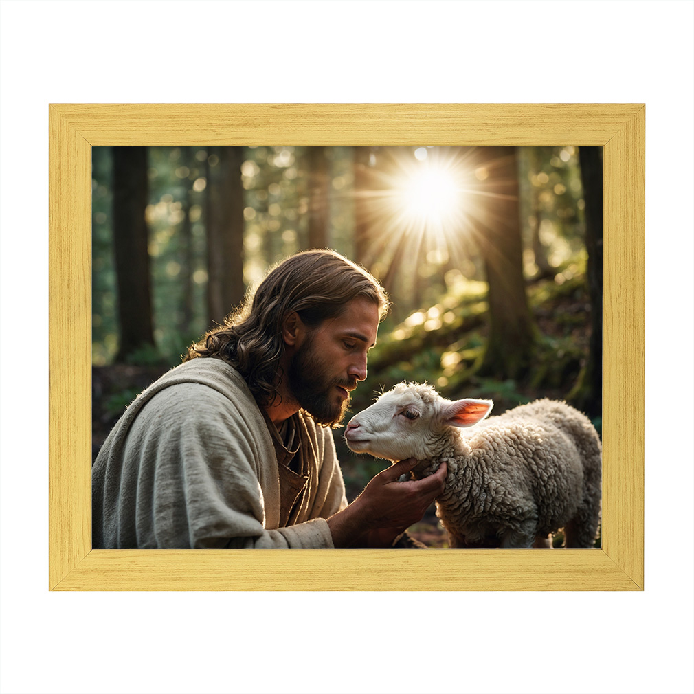 Tender Shepherd - Framed/Unframed Wall Art - LDP-ART-DA-TSH