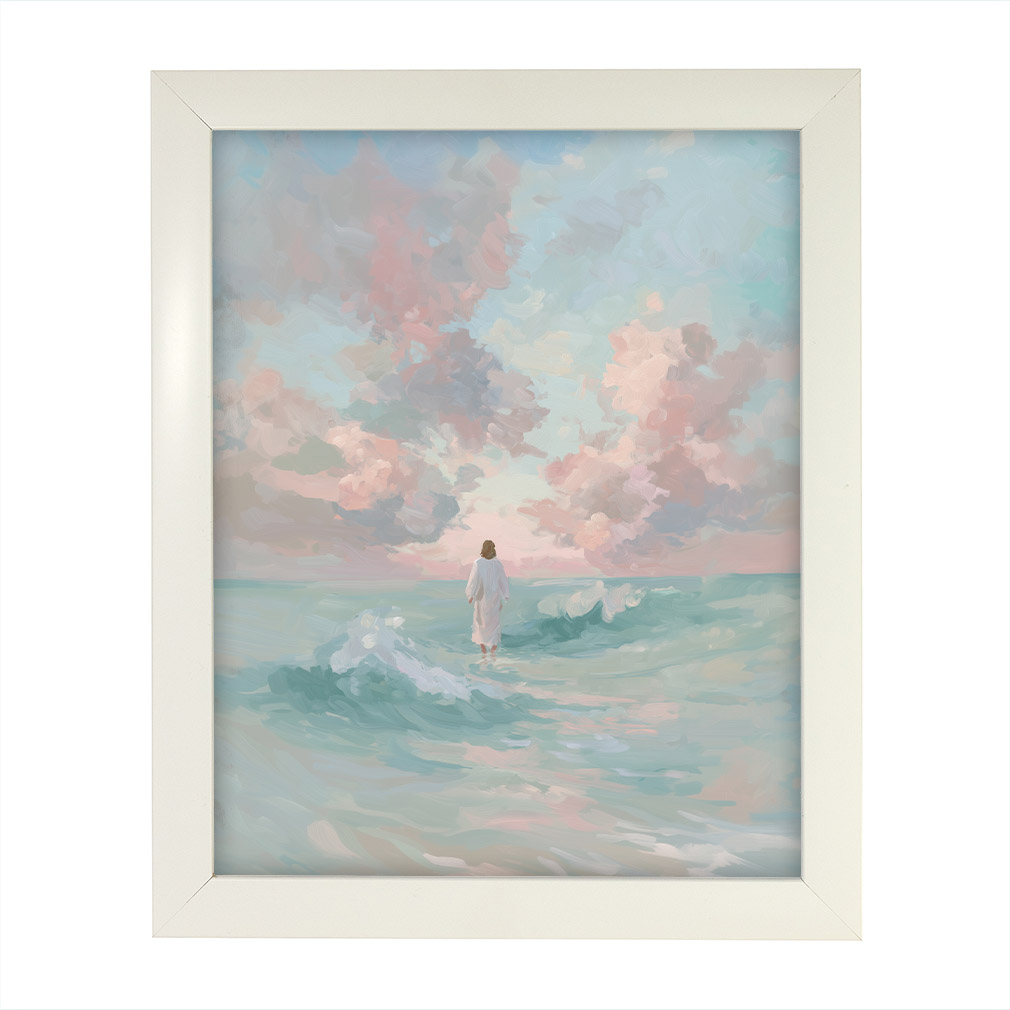 Where the Sea Meets Him - Framed/Unframed Wall Art - LDP-ART-DA-WTSMH