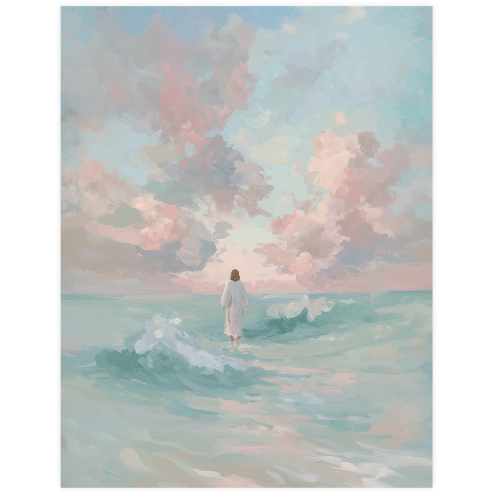 Where the Sea Meets Him - Framed/Unframed Wall Art - LDP-ART-DA-WTSMH