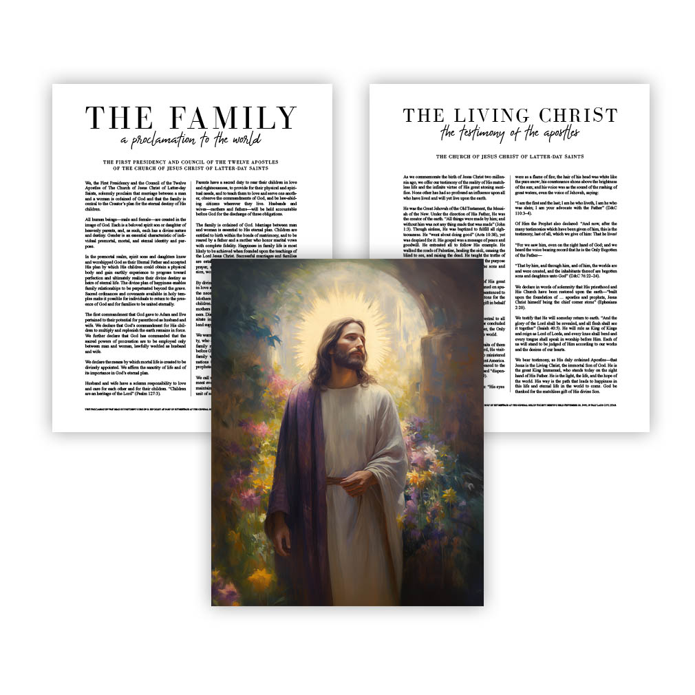 Joy Cometh in the Morning Proclamation Set - Framed/Unframed Wall Art - LDP-ART-PRO-SET-JCM