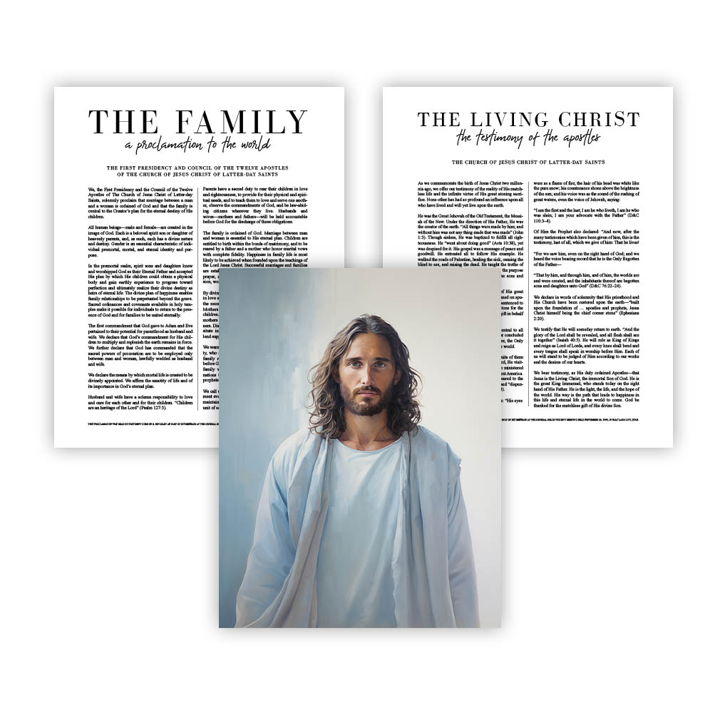 Living Water Proclamation Set - Framed/Unframed Wall Art - LDP-ART-PRO-SET-LW
