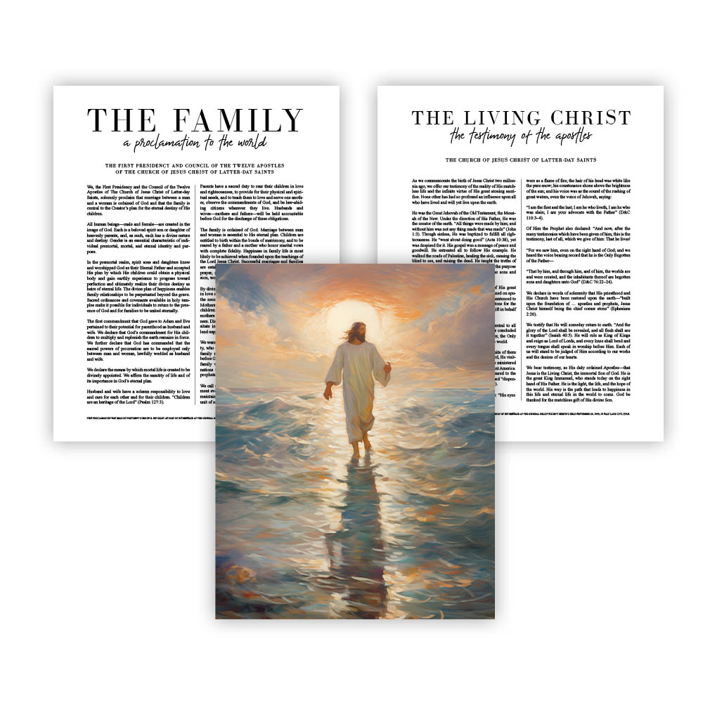 Be Not Afraid Proclamation Set - Framed/Unframed Wall Art - LDP-ART-PRO-SET-BNA