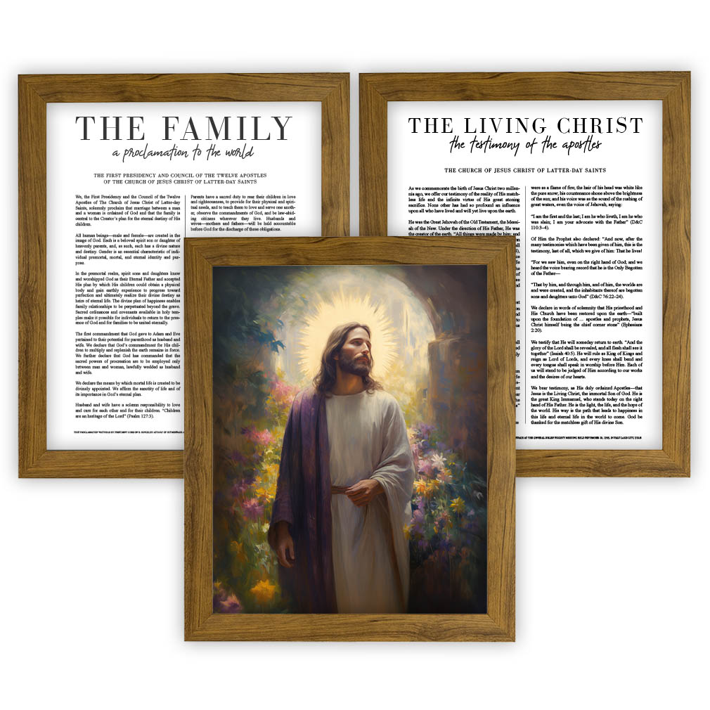 Joy Cometh in the Morning Proclamation Set - Framed/Unframed Wall Art - LDP-ART-PRO-SET-JCM
