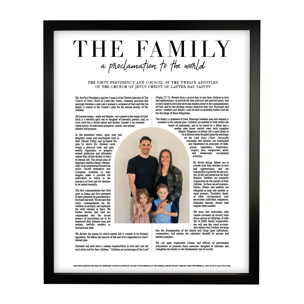 Photo Family Proclamation - Framed/Unframed - LDP-ART-PRO-FML-PHT