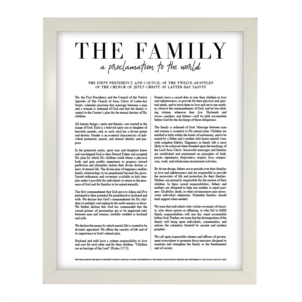Classic Family Proclamation - Framed/Unframed - LDP-ART-PRO-FML-CLS