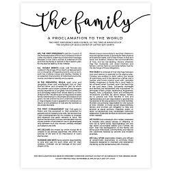 Modern Family Proclamation - Framed/Unframed
