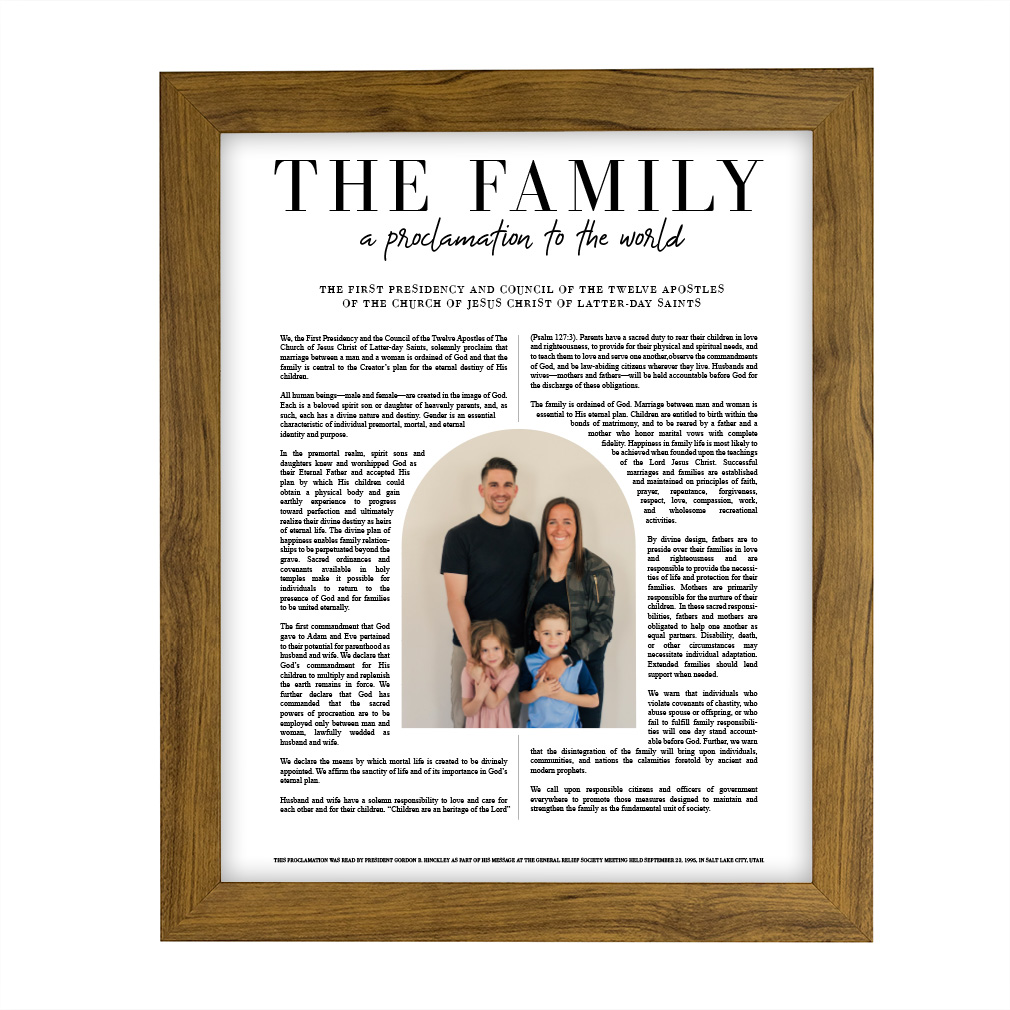Photo Family Proclamation - Framed/Unframed - LDP-ART-PRO-FML-PHT