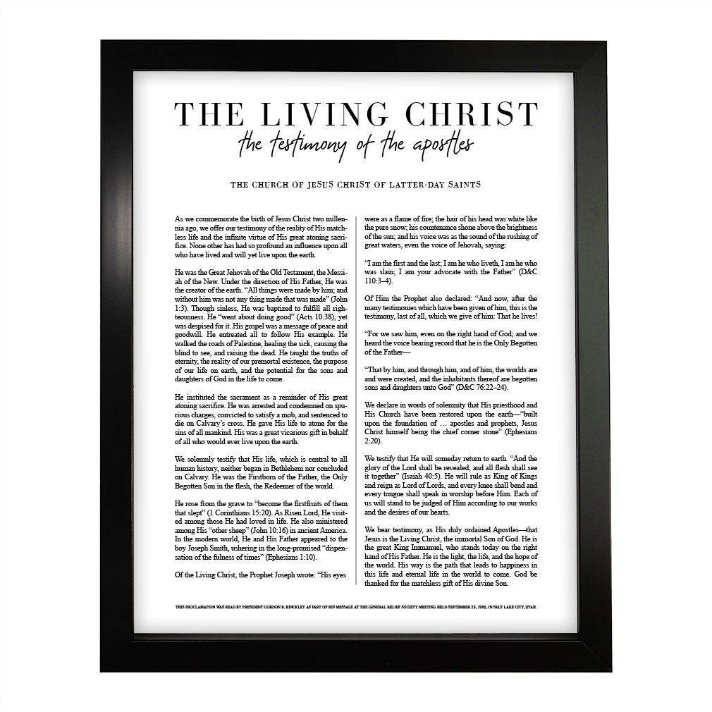 Classic Living Christ Proclamation - Framed/Unframed - LDP-ART-PRO-LC-CLS