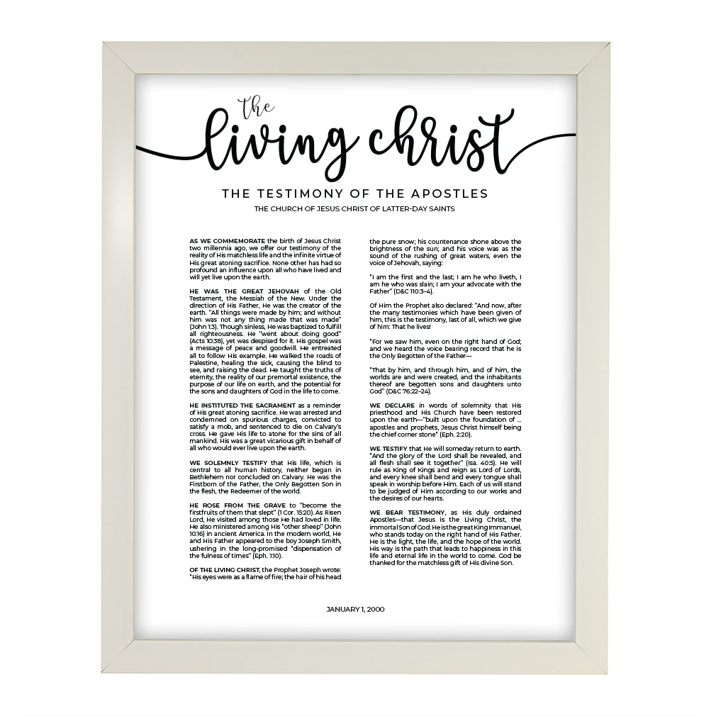 Modern Living Christ Proclamation - Framed/Unframed - LDP-ART-PRO-LC-MOD