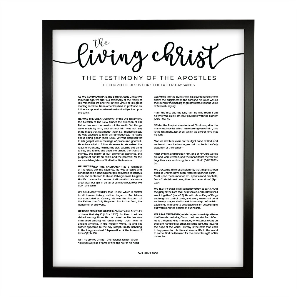 Modern Living Christ Proclamation - Framed/Unframed - LDP-ART-PRO-LC-MOD