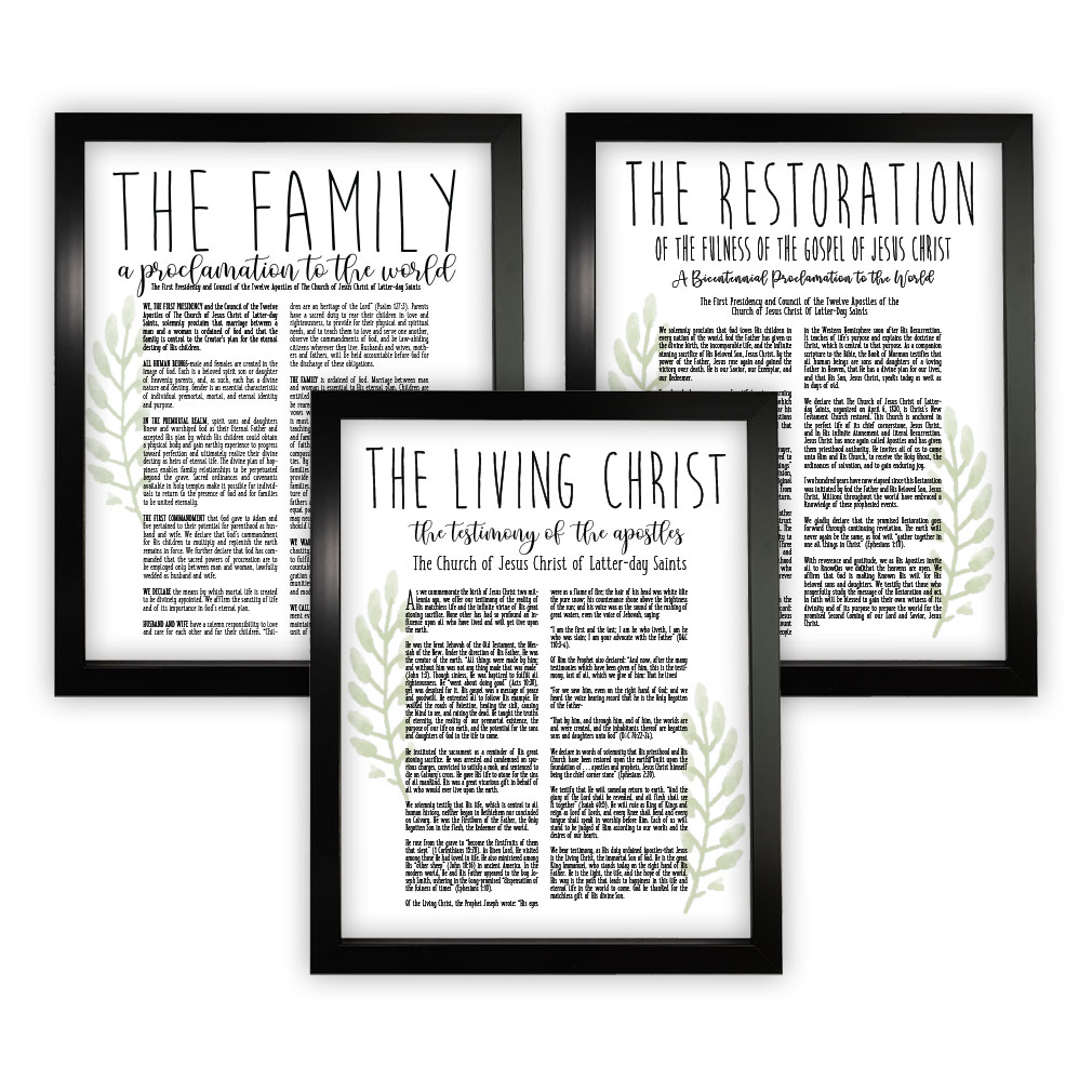 Laurel Church Proclamation Set - Framed/Unframed - LDP-ART-PRO-SET-LRL