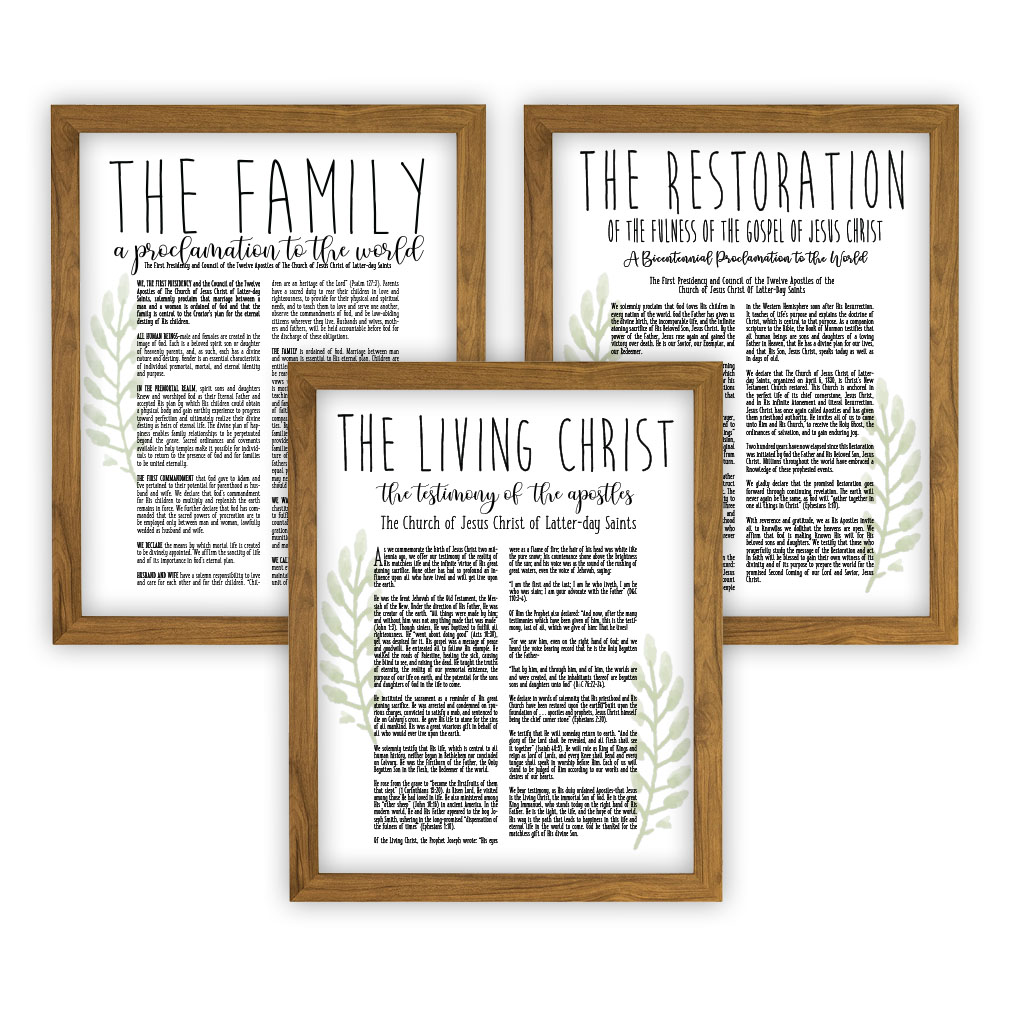 Laurel Church Proclamation Set - Framed/Unframed - LDP-ART-PRO-SET-LRL