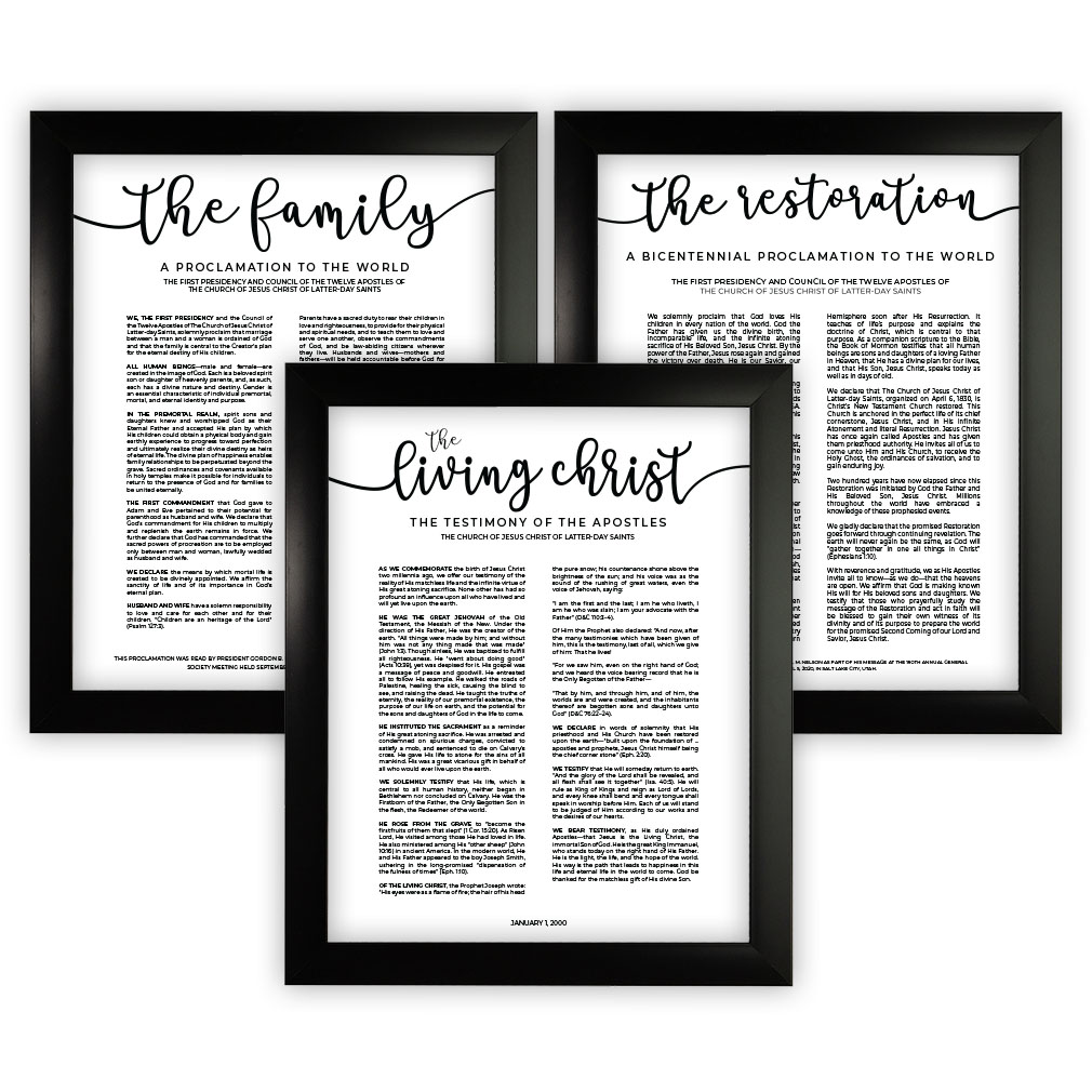 Modern Church Proclamation Set - Framed/Unframed - LDP-ART-PRO-SET-MOD
