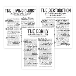 Hand-Lettered Proclamation Set - Framed/Unframed