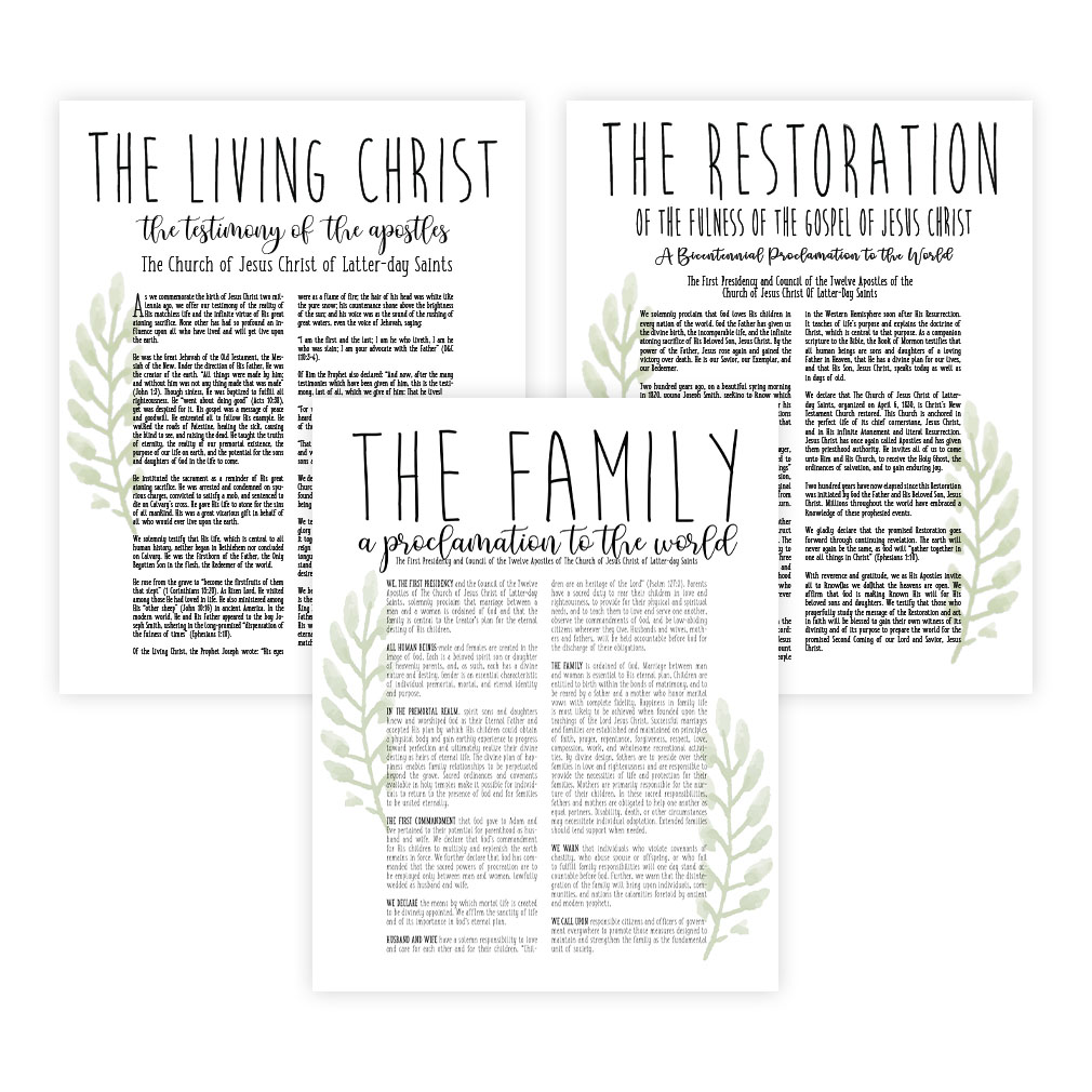 Laurel Church Proclamation Set - Framed/Unframed - LDP-ART-PRO-SET-LRL