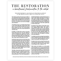 Classic Restoration Proclamation - Framed/Unframed