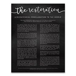 Chalkboard Restoration Proclamation - Framed/Unframed