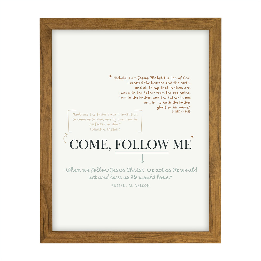 Come Follow Me Annotation Art - Framed/Unframed - LDP-ART-AA-CFM