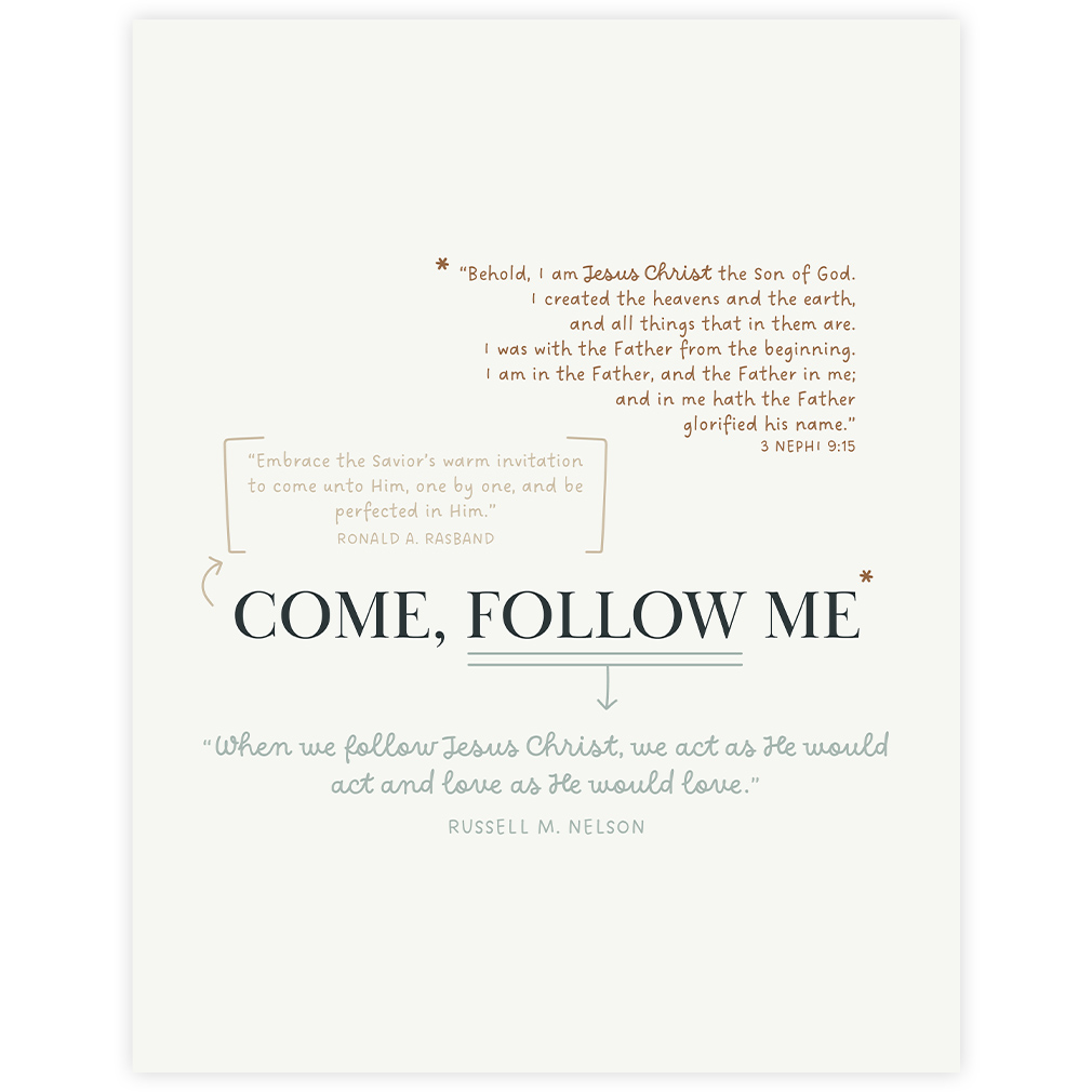 Come Follow Me Annotation Art - Framed/Unframed - LDP-ART-AA-CFM