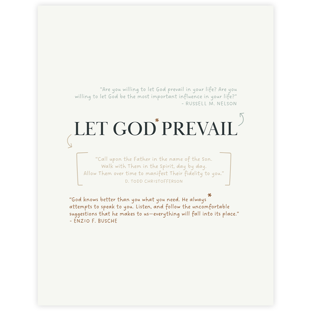Let God Prevail Annotation Art - Framed/Unframed - LDP-ART-AA-LGPA