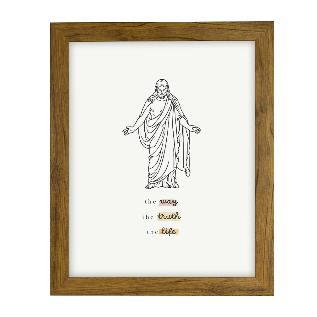 The Way, The Truth, The Life Wall Art - Framed/Unframed Wall Art - LDP-ART-WA-WTL